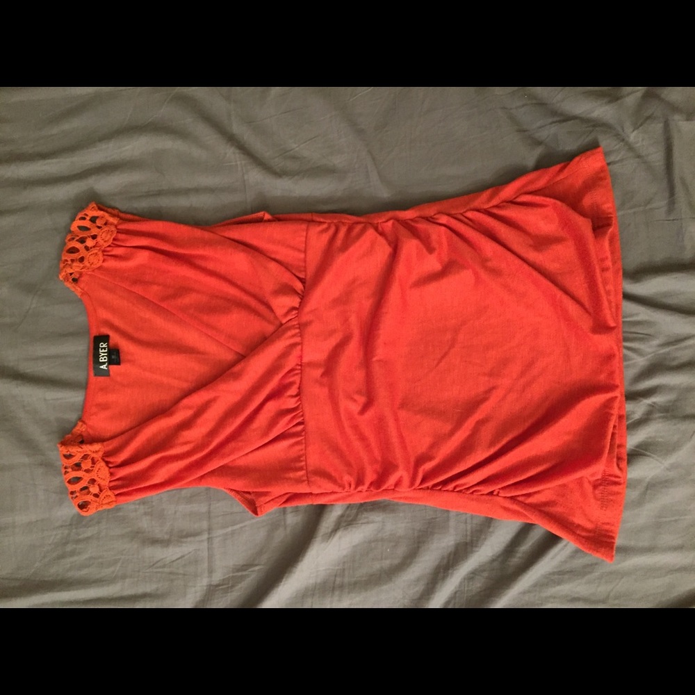 Burnt Orange Tank Top Blouse